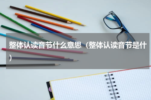 整体认读音节什么意思（整体认读音节是什）