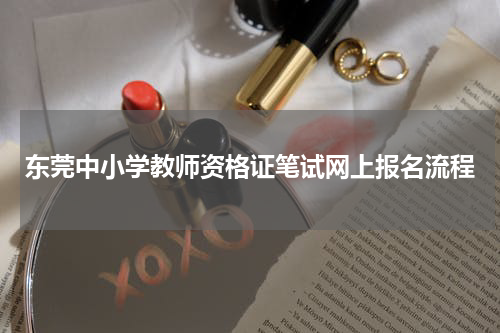 东莞中小学教师资格证笔试网上报名流程