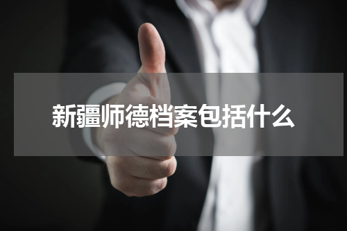 新疆师德档案包括什么