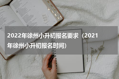 2022年徐州小升初报名要求(2021年徐州小升初报名时间)