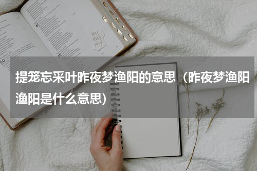 提笼忘采叶昨夜梦渔阳的意思（昨夜梦渔阳渔阳是什么意思）