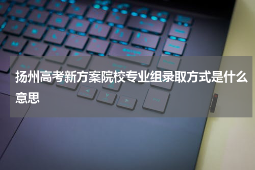扬州高考新方案院校专业组录取方式是什么意思