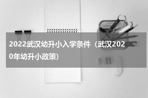 2022武汉幼升小入学条件（武汉2020年幼升小政策）