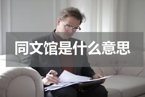 同文馆是什么意思