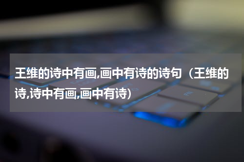 王维的诗中有画,画中有诗的诗句（王维的诗,诗中有画,画中有诗）