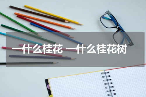 一什么桂花 一什么桂花树