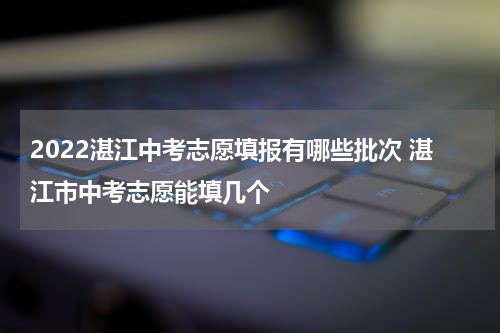 2022湛江中考志愿填报有哪些批次 湛江市中考志愿能填几个