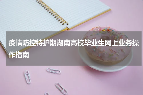 疫情防控特护期湖南高校毕业生网上业务操作指南