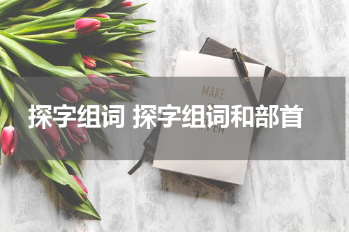 探字组词 探字组词和部首