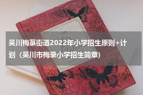 吴川梅菉街道2022年小学招生原则+计划(吴川市梅录小学招生简章)