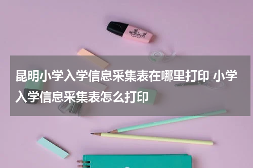 昆明小学入学信息采集表在哪里打印 小学入学信息采集表怎么打印