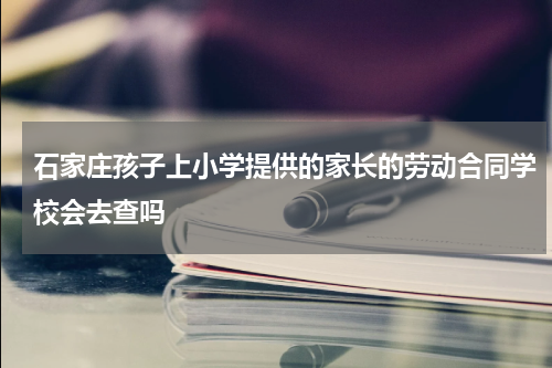 石家庄孩子上小学提供的家长的劳动合同学校会去查吗