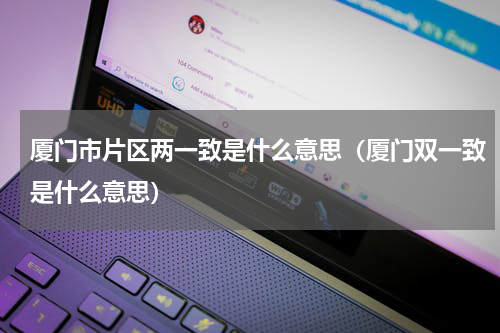 厦门市片区两一致是什么意思(厦门双一致是什么意思)