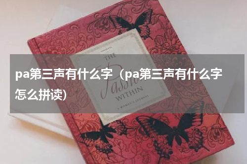 pa第三声有什么字（pa第三声有什么字怎么拼读）