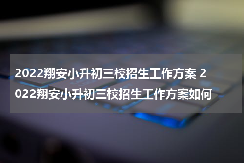 2022翔安小升初三校招生工作方案 2022翔安小升初三校招生工作方案如何