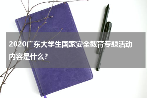 2020广东大学生国家安全教育专题活动内容是什么?