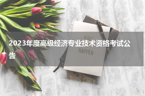 2023年度高级经济专业技术资格考试公告