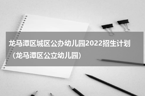 龙马潭区城区公办幼儿园2022招生计划（龙马潭区公立幼儿园）