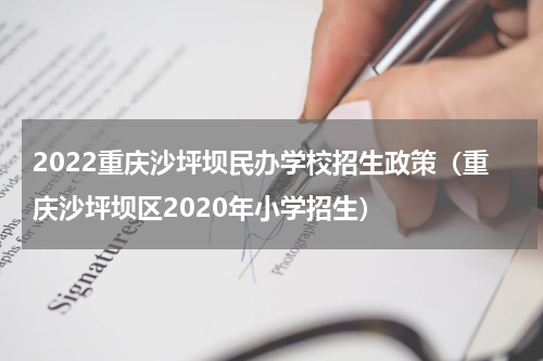 2022重庆沙坪坝民办学校招生政策（重庆沙坪坝区2020年小学招生）