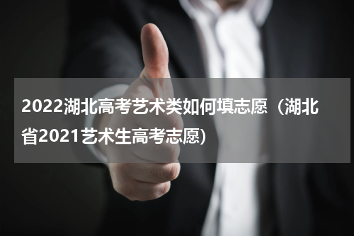 2022湖北高考艺术类如何填志愿（湖北省2021艺术生高考志愿）