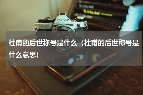 杜甫的后世称号是什么(杜甫的后世称号是什么意思)