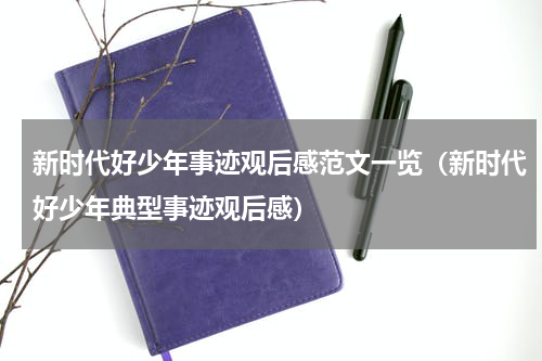 新时代好少年事迹观后感范文一览（新时代好少年典型事迹观后感）