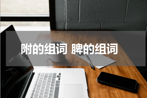 附的组词 脾的组词