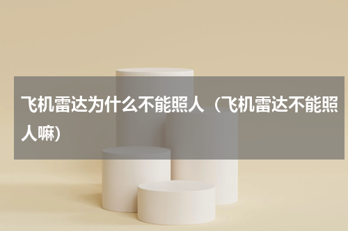 飞机雷达为什么不能照人（飞机雷达不能照人嘛）