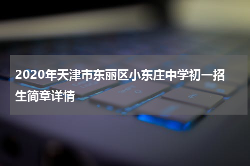 2020年天津市东丽区小东庄中学初一招生简章详情