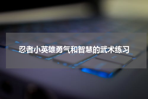 忍者小英雄勇气和智慧的武术练习