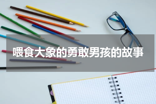 喂食大象的勇敢男孩的故事