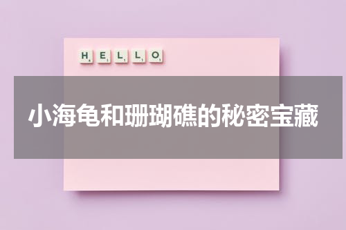 小海龟和珊瑚礁的秘密宝藏