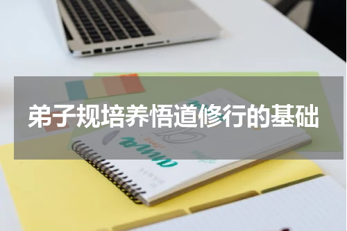 弟子规培养悟道修行的基础