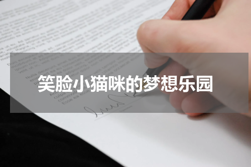 笑脸小猫咪的梦想乐园