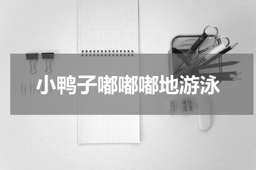 小鸭子嘟嘟嘟地游泳